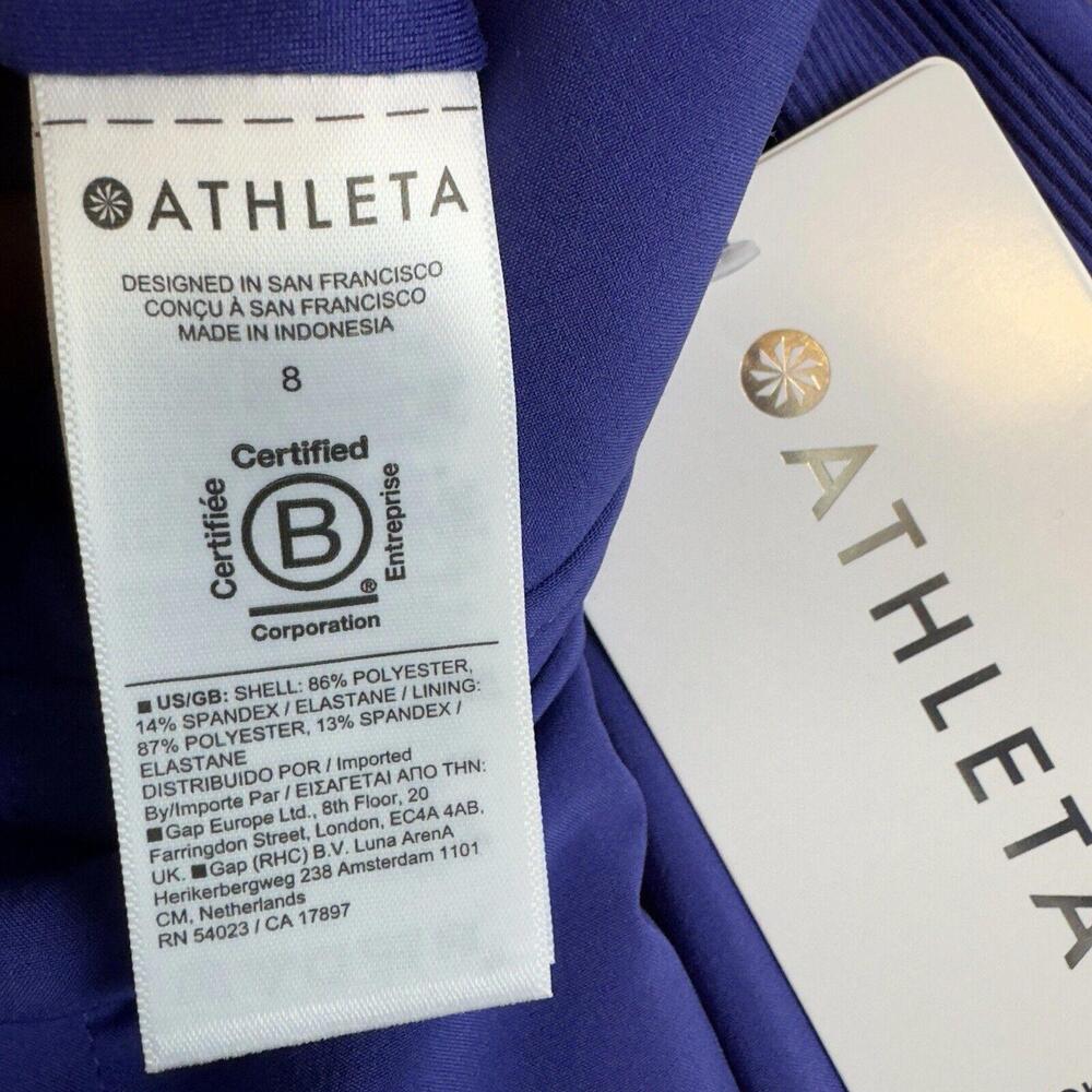 NWT Athleta Brooklyn Lined Pants Purple/ Noble Blue Sz: 8  #467191-02 NWT - Picture 7 of 15